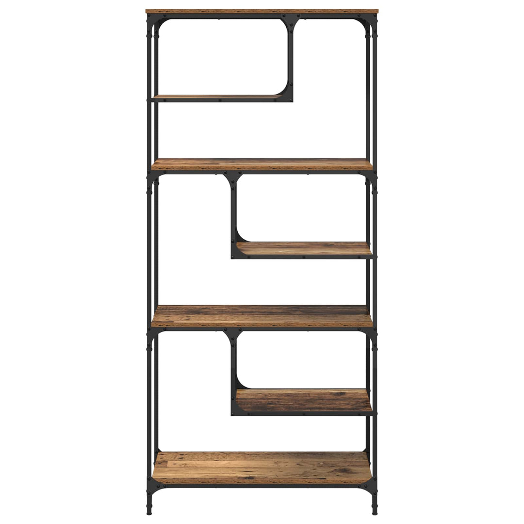 Bogreol Gammelt træ 81 x 36 x 176 cm Konstrueret træ