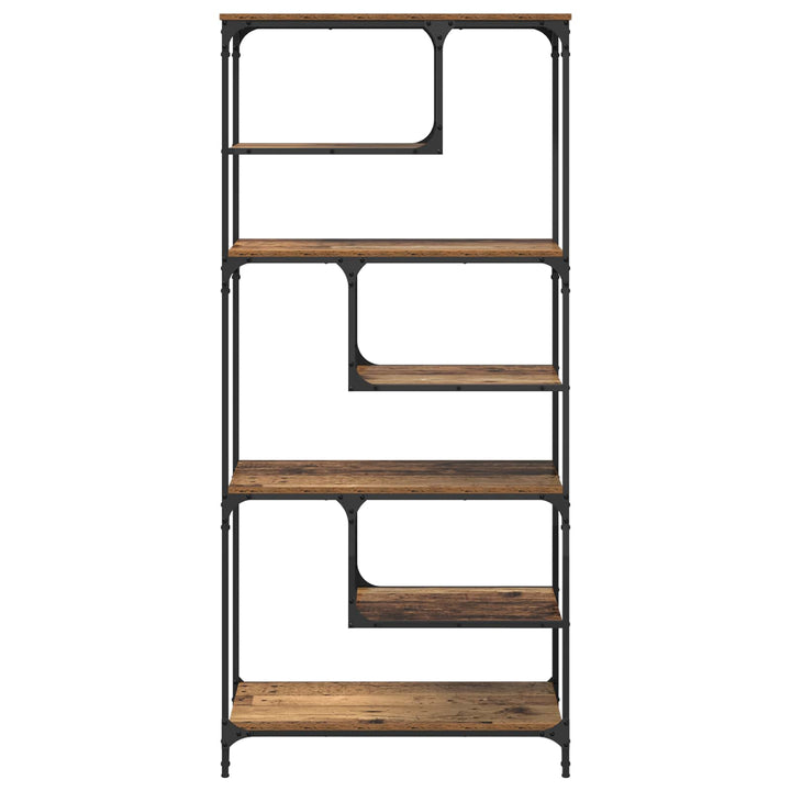 Bogreol Gammelt træ 81 x 36 x 176 cm Konstrueret træ