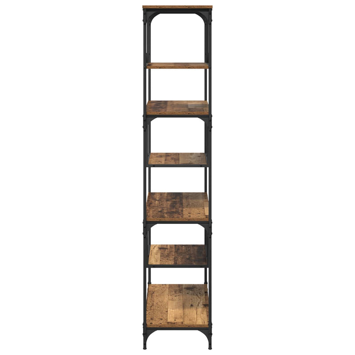 Bogreol Gammelt træ 81 x 36 x 176 cm Konstrueret træ