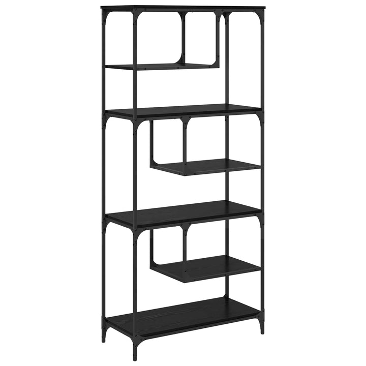 Bogreol Sort eg 81 x 36 x 176 cm Konstrueret træ