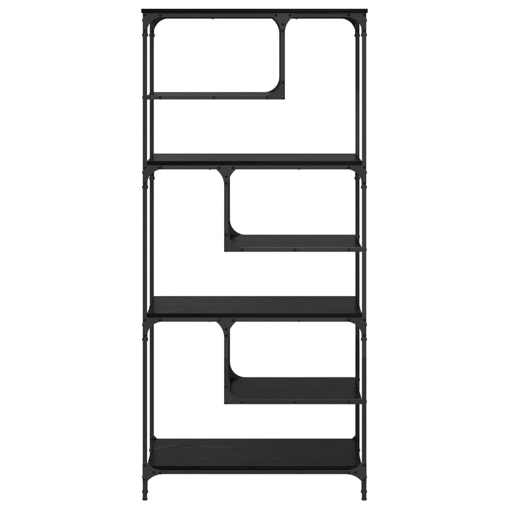 Bogreol Sort eg 81 x 36 x 176 cm Konstrueret træ