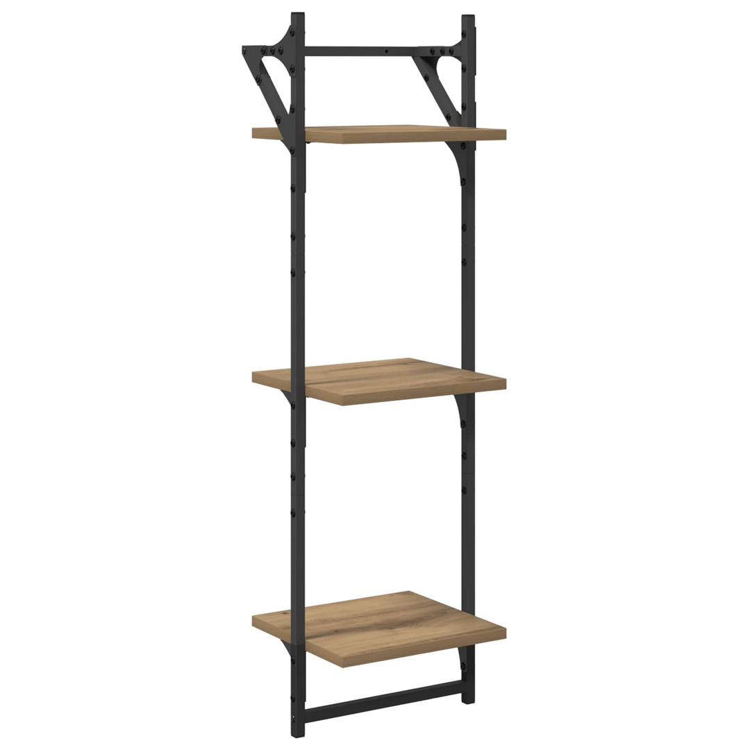 Væghyldesæt med hylde 6 pcs Artisan Egetræ 100 x 25 x 30 cm