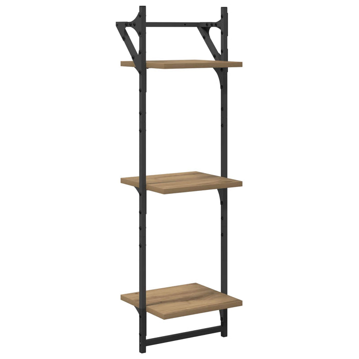 Væghyldesæt med hylde 6 pcs Artisan Egetræ 100 x 25 x 30 cm