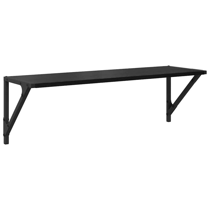Væghylder 2 stk. Sort eg 80 x 25 x 25,5 cm Konstrueret træ