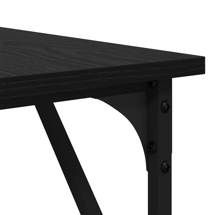 Bord Sort eg 149 x 149 x 75 cm Konstrueret træ