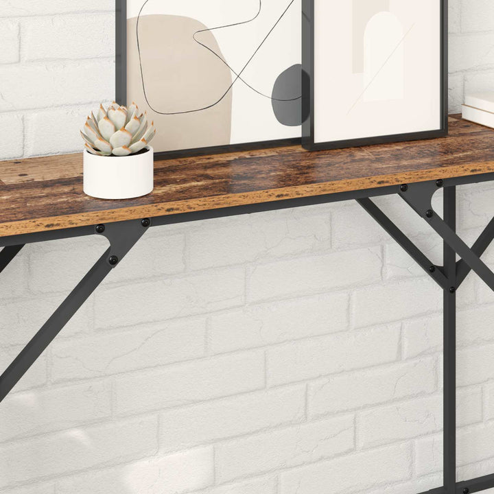 Konsolbord Gammelt træ 180 x 30 x 75 cm Konstrueret træ