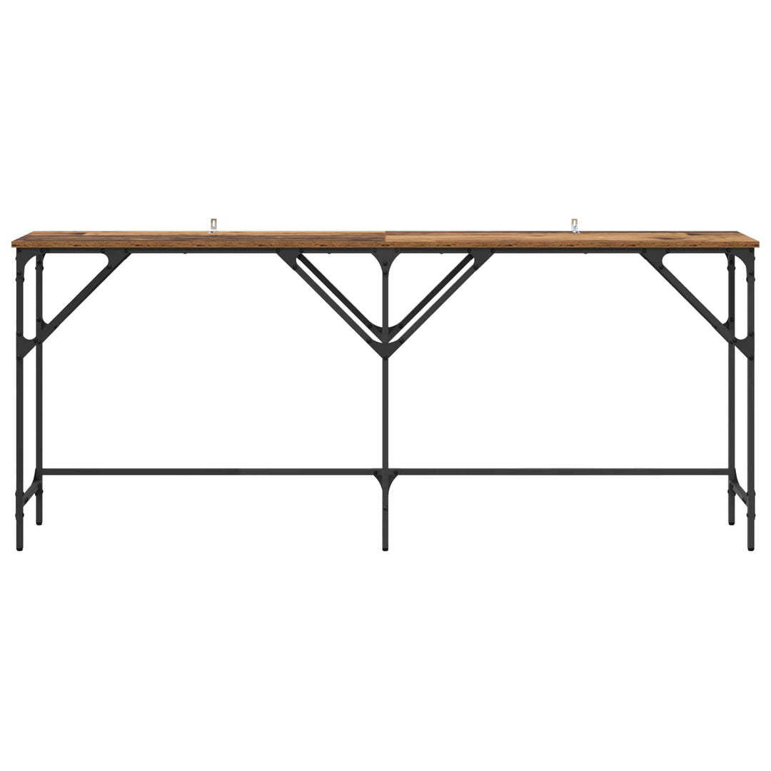 Konsolbord Gammelt træ 180 x 30 x 75 cm Konstrueret træ