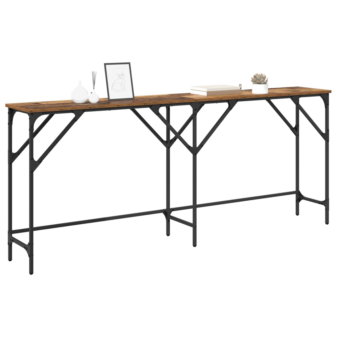 Konsolbord Gammelt træ 180 x 30 x 75 cm Konstrueret træ
