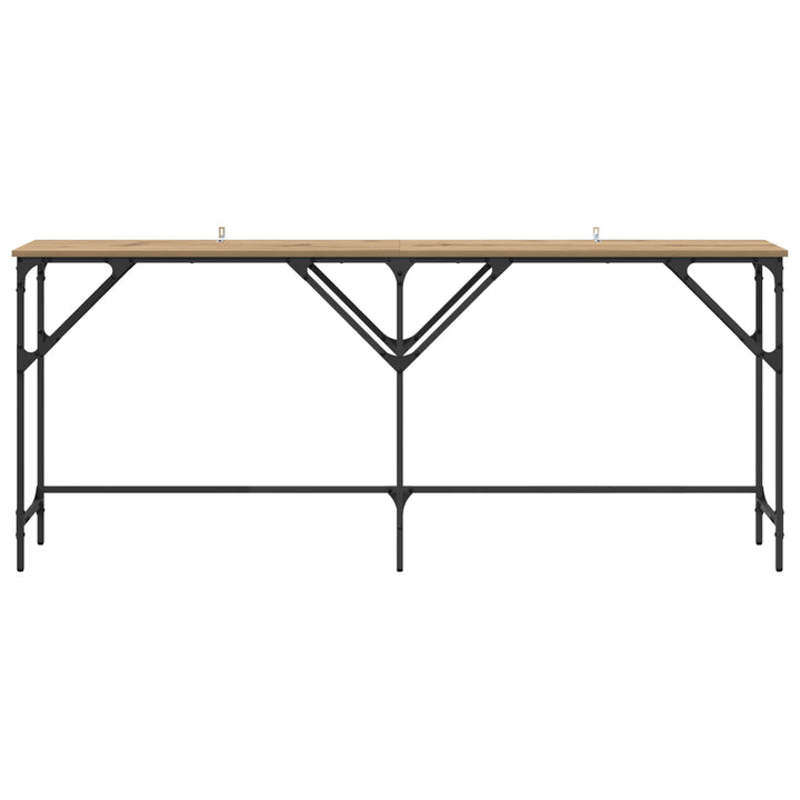 Konsolbord Artisan Egetræ 180 x 30 x 75 cm Konstrueret træ