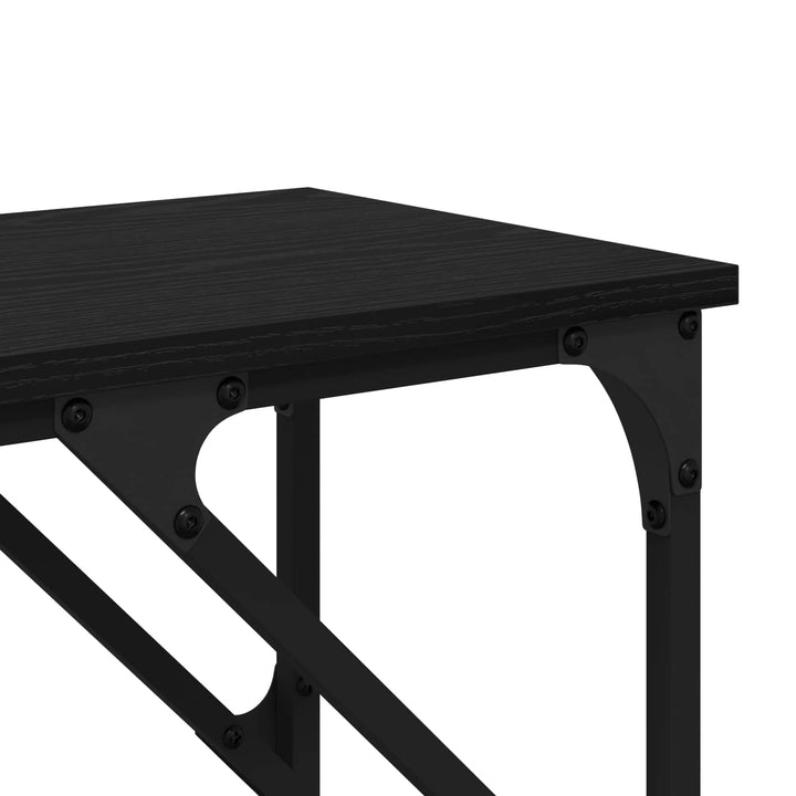 Konsolbord Sort eg 180 x 30 x 75 cm Konstrueret træ