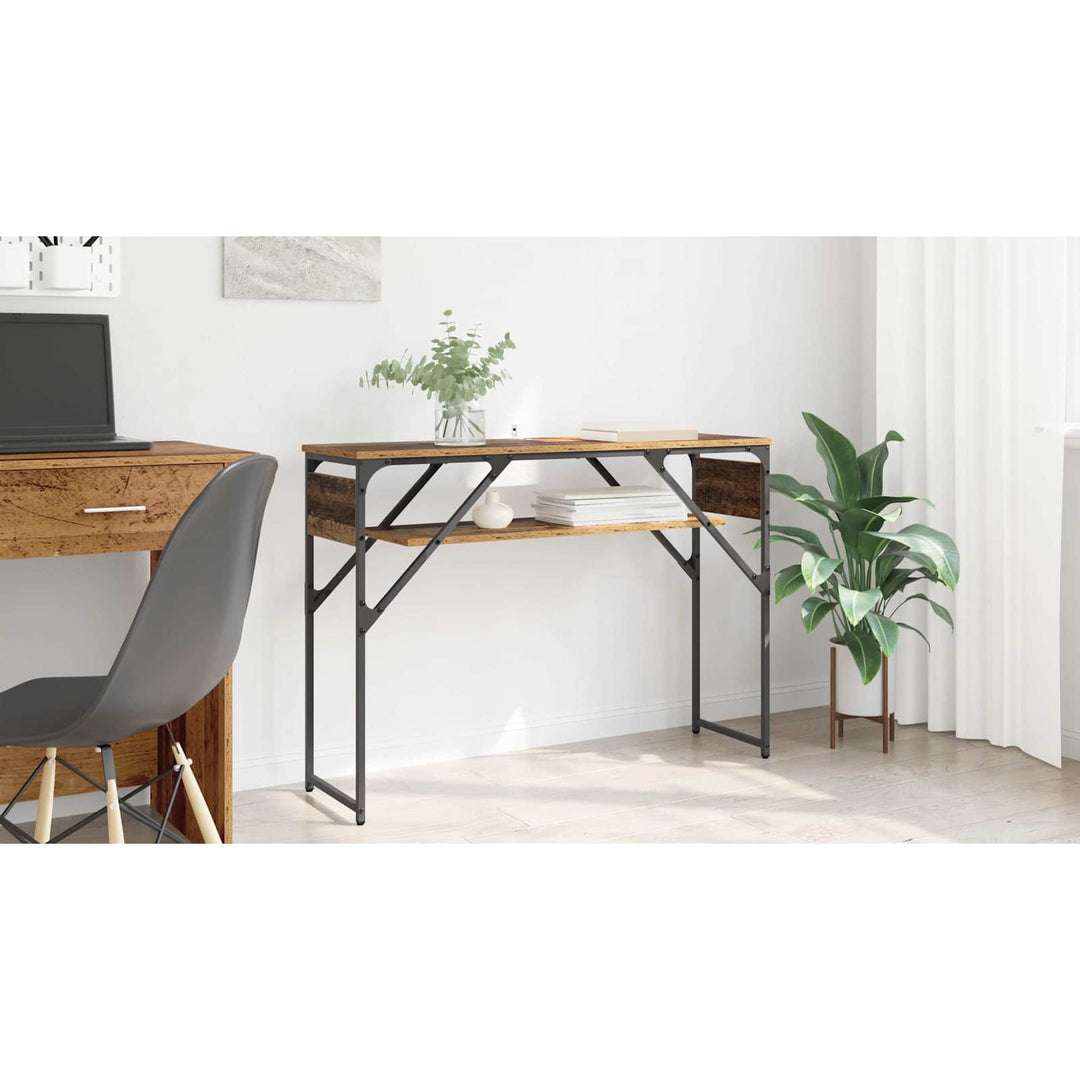 Konsolbord Gammelt træ 105x30x75cm Konstrueret træ