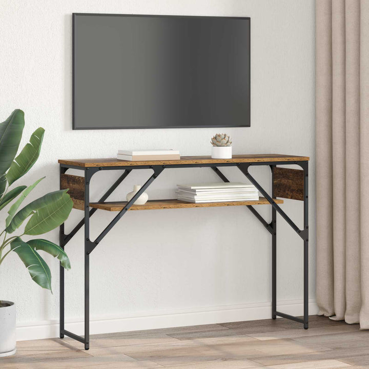 Konsolbord Gammelt træ Konstrueret træ 105x30x75cm
