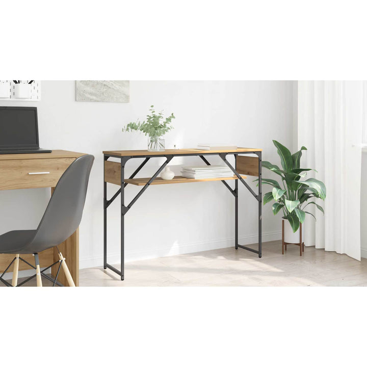 Konsolbord Artisan Egetræ 105x30x75cm Konstrueret træ