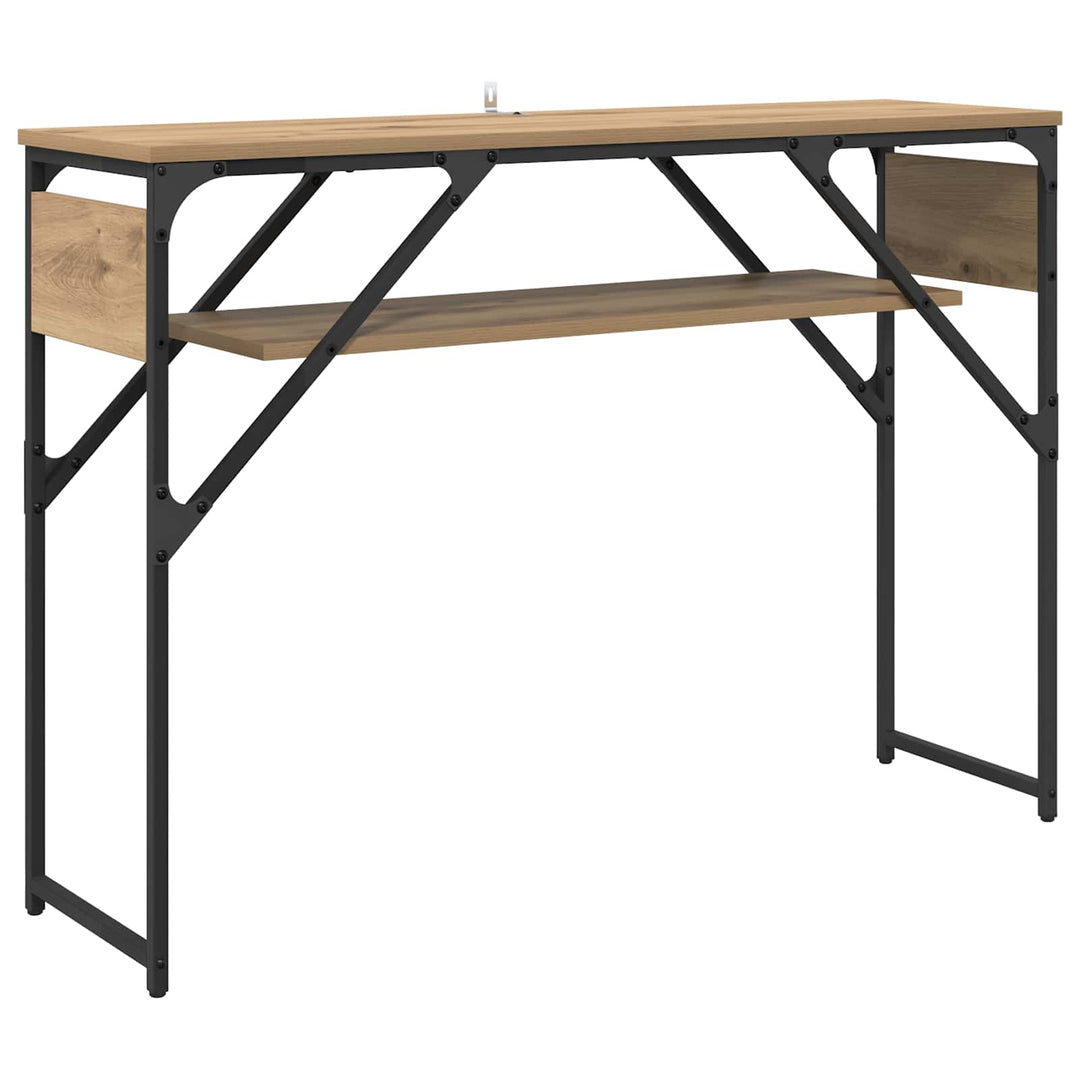 Konsolbord Artisan Egetræ 105x30x75cm Konstrueret træ