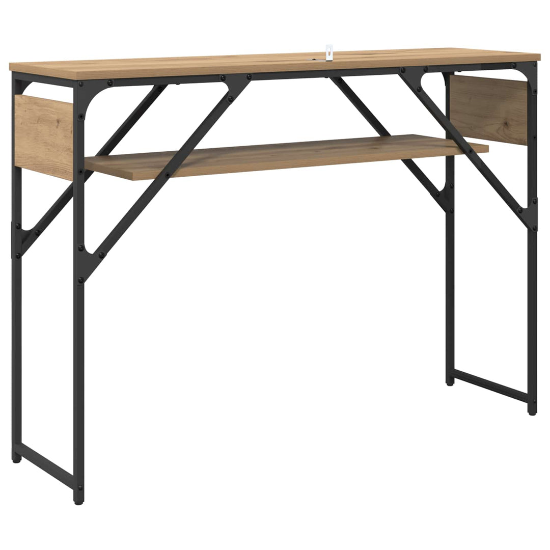 Konsolbord Artisan Egetræ Konstrueret træ 105x30x75cm