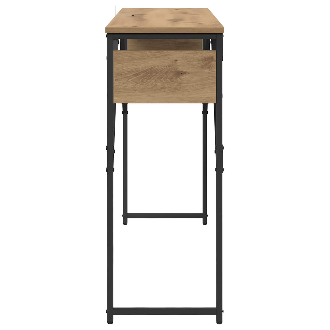 Konsolbord Artisan Egetræ 105x30x75cm Konstrueret træ
