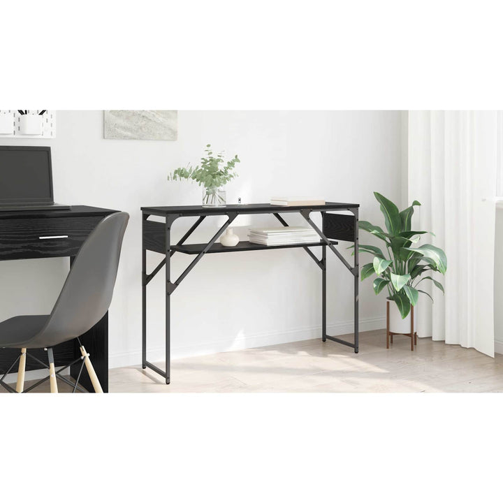 Konsolbord Sort eg 105x30x75cm Konstrueret træ