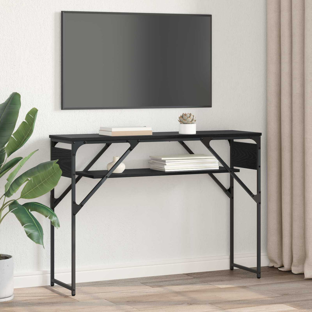 Konsolbord Sort eg 105x30x75cm Konstrueret træ
