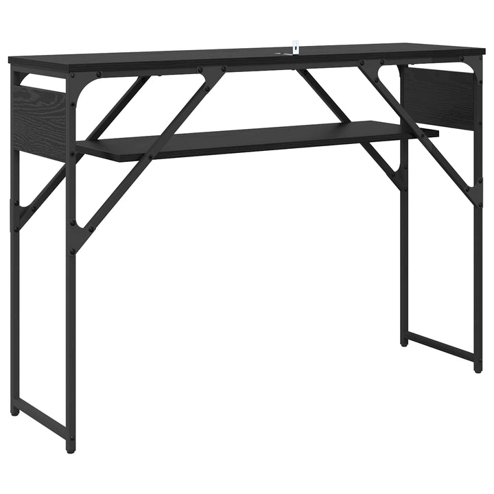 Konsolbord Sort eg 105x30x75cm Konstrueret træ