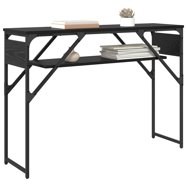 Konsolbord Sort eg 105x30x75cm Konstrueret træ