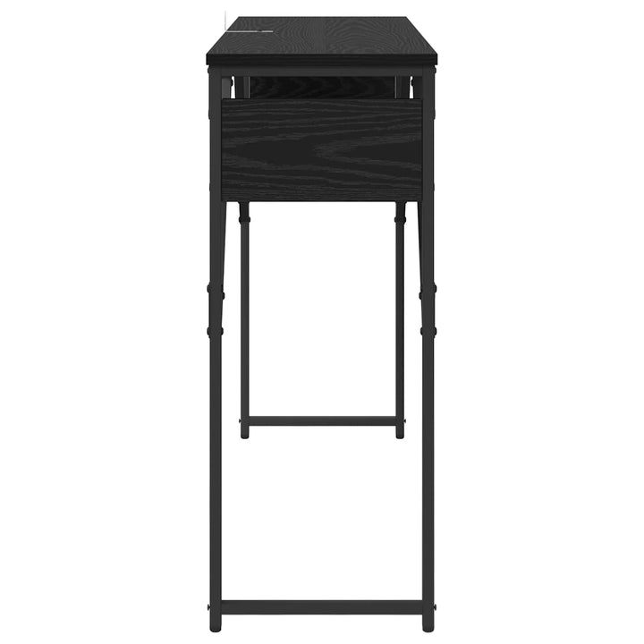 Konsolbord Sort eg 105x30x75cm Konstrueret træ