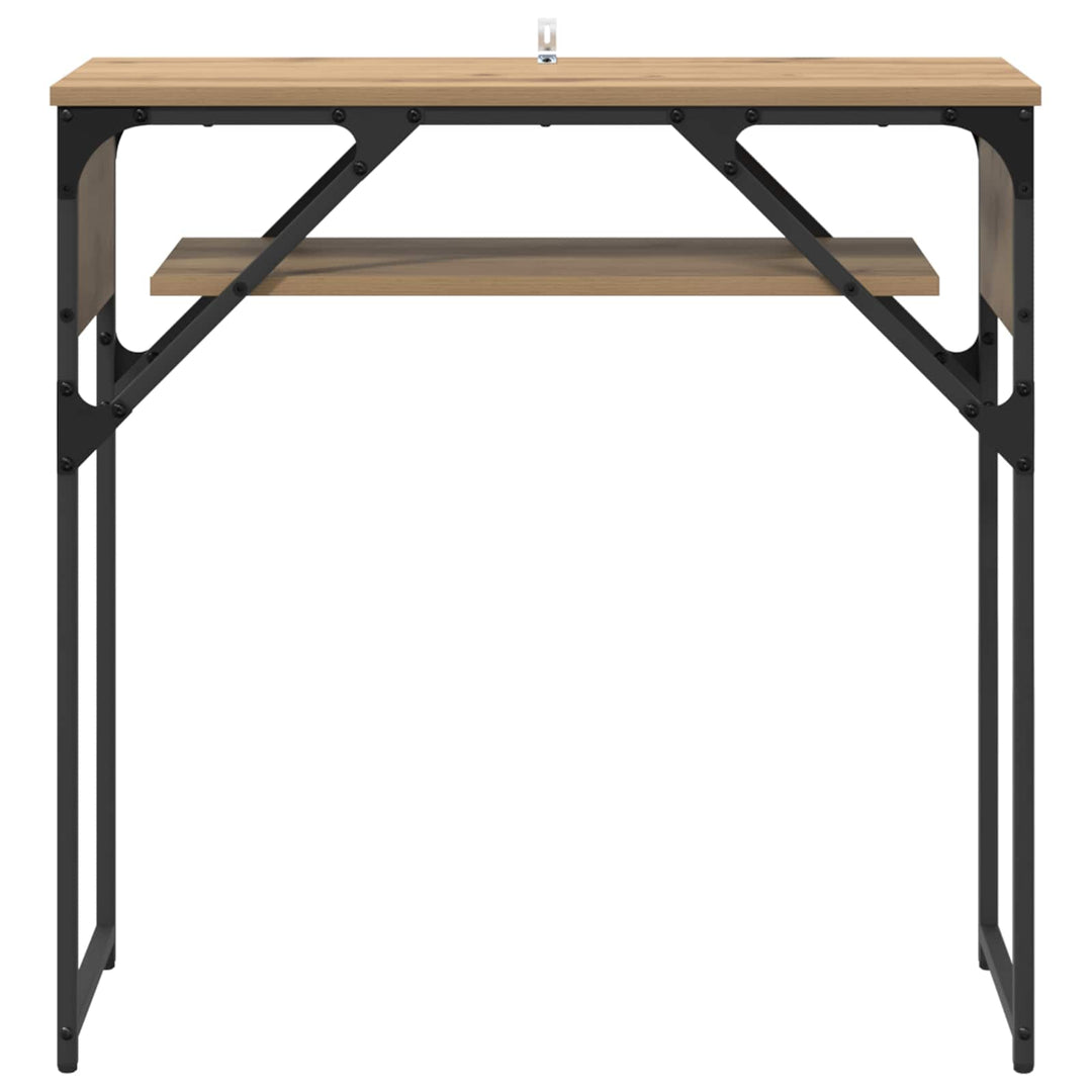 Konsolbord Artisan Egetræ Konstrueret træ 75x30x75cm