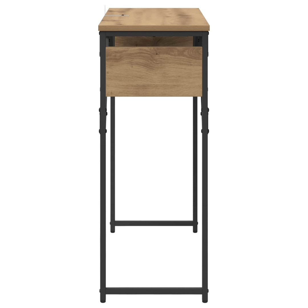 Konsolbord Artisan Egetræ Konstrueret træ 75x30x75cm