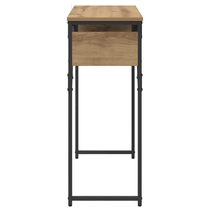 Konsolbord Artisan Egetræ Konstrueret træ 75x30x75cm