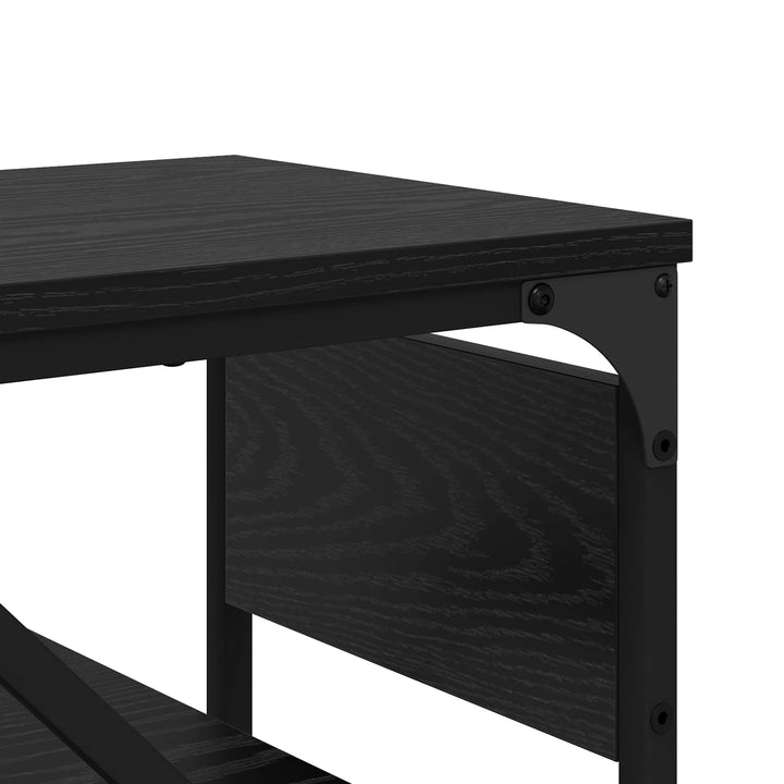 Konsolbord Sort eg 75x30x75cm Konstrueret træ