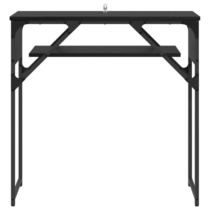 Konsolbord Sort eg 75x30x75cm Konstrueret træ
