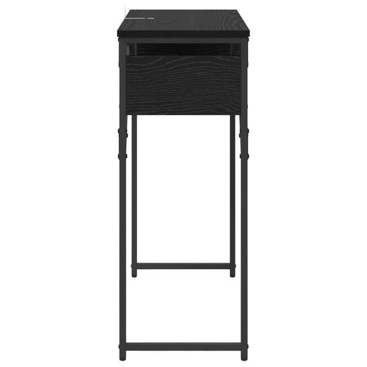 Konsolbord Sort eg 75x30x75cm Konstrueret træ
