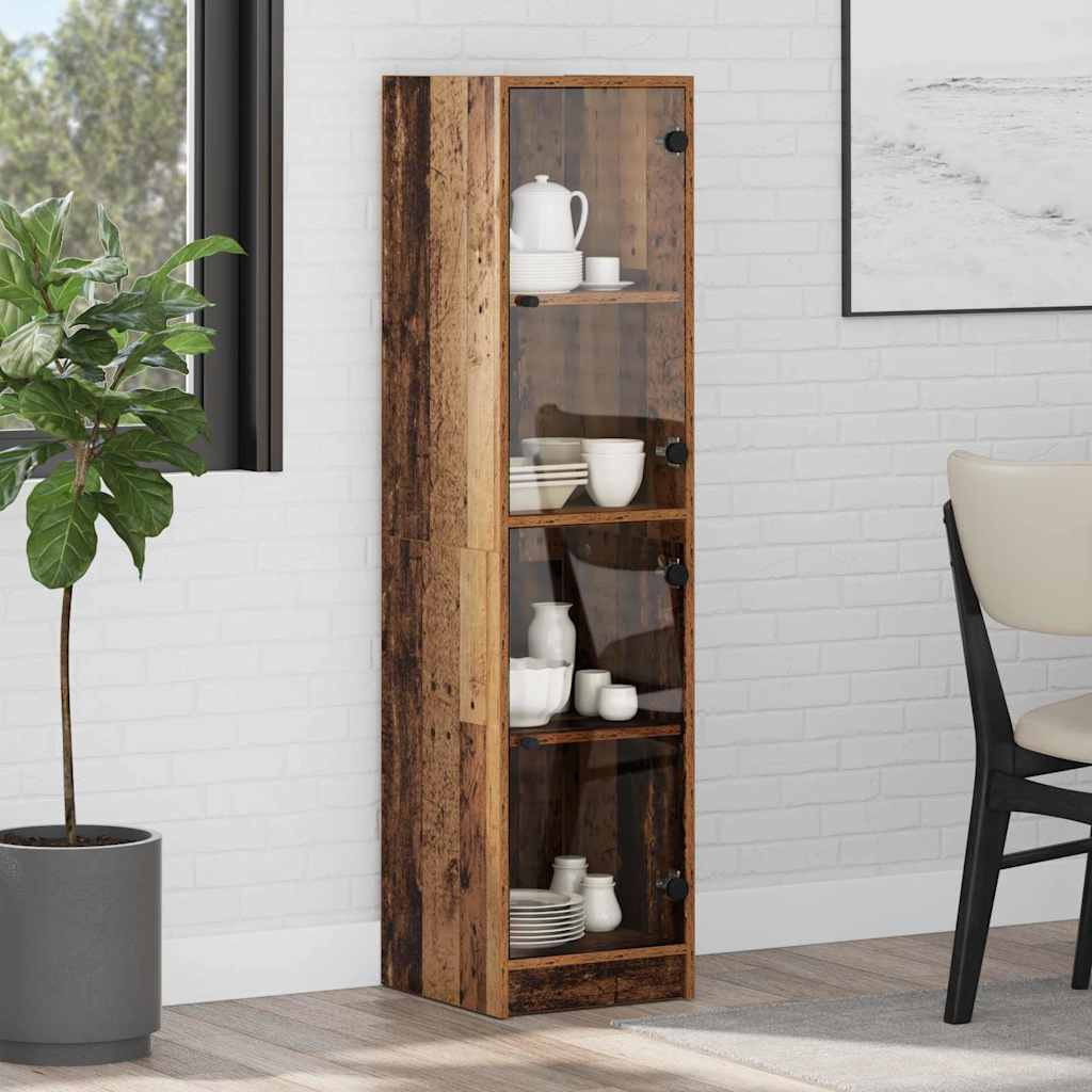 Highboard Gammelt træ 35 x 37 x 142 cm Konstrueret træ