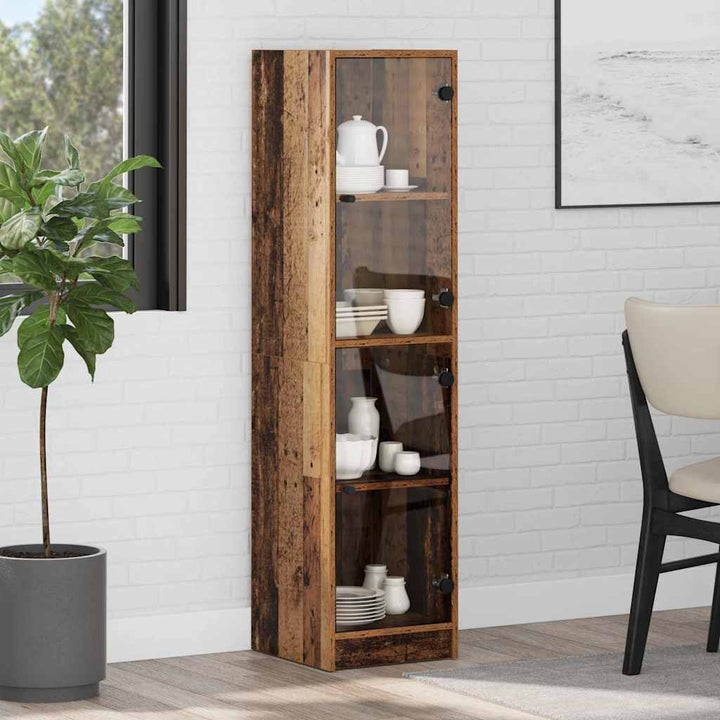 Highboard Gammelt træ 35 x 37 x 142 cm Konstrueret træ
