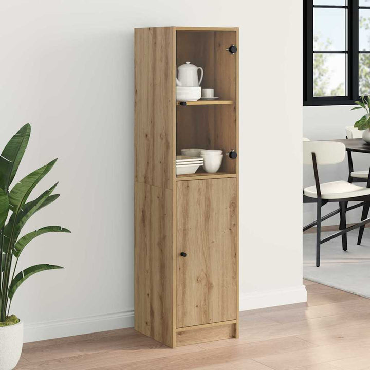 Highboard Artisan Egetræ 35 x 37 x 142 cm Konstrueret træ