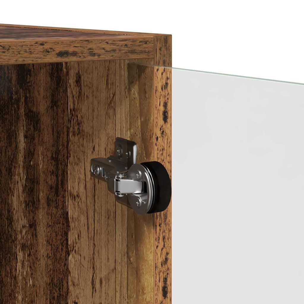 Vægskab 68 x 37 x 68,5 cm Konstrueret træ Gammelt træ