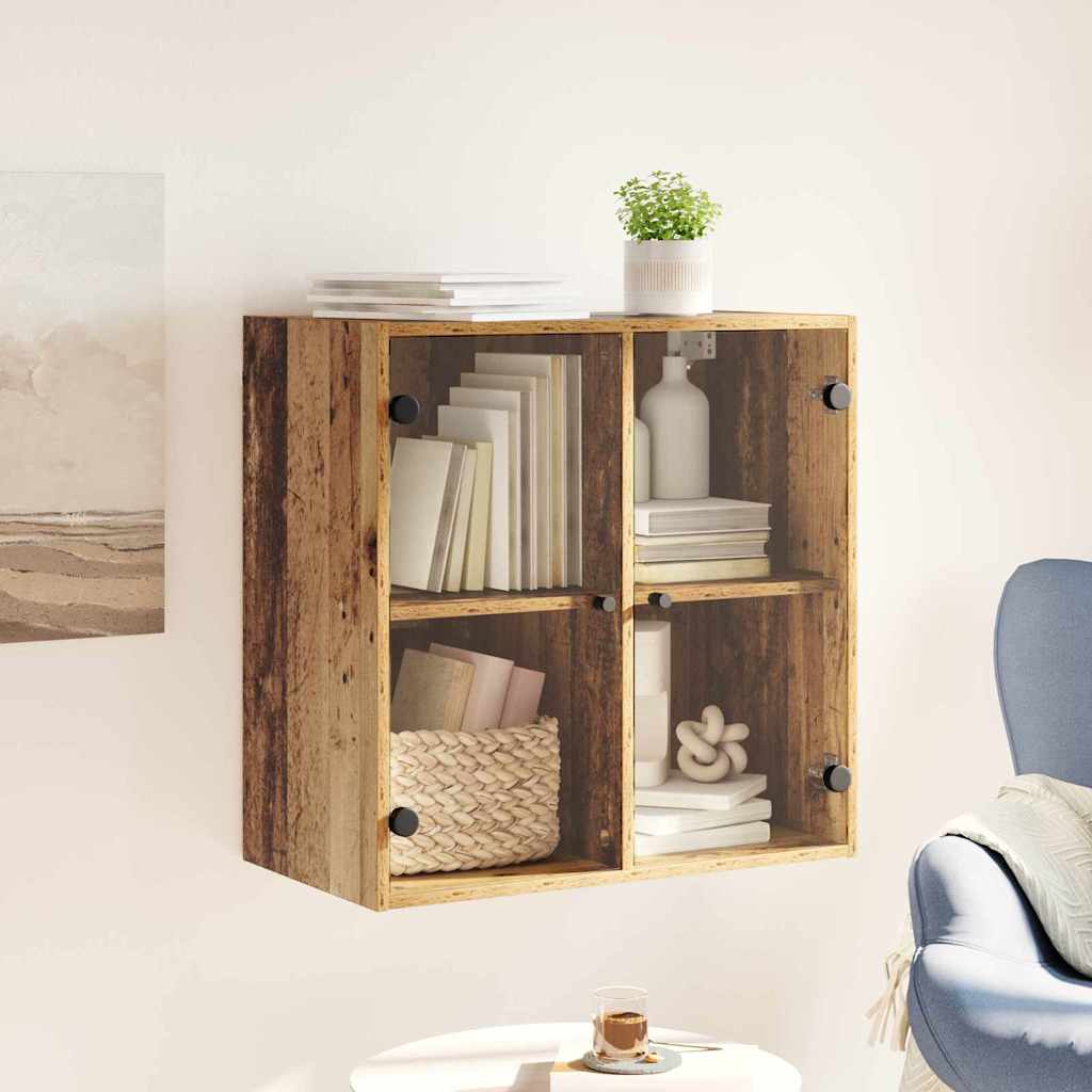 Vægskab 68 x 37 x 68,5 cm Konstrueret træ Gammelt træ