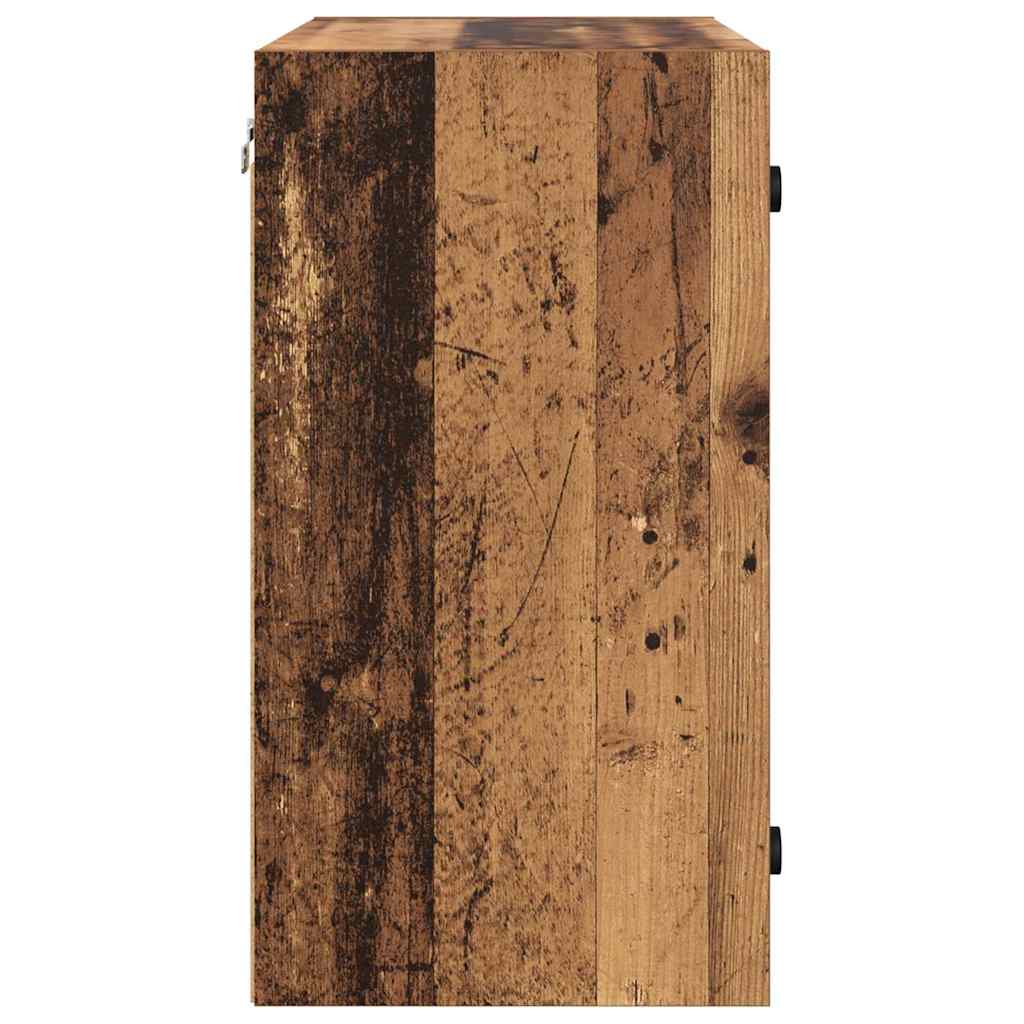 Vægskab 68 x 37 x 68,5 cm Konstrueret træ Gammelt træ