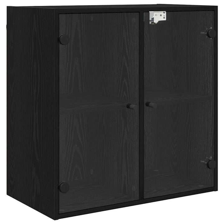 Vægskab Vægmonteret Sort eg 68 x 37 x 68,5 cm Konstrueret træ