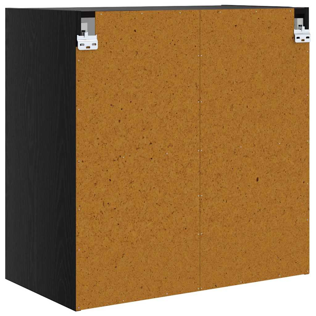 Vægskab Vægmonteret Sort eg 68 x 37 x 68,5 cm Konstrueret træ
