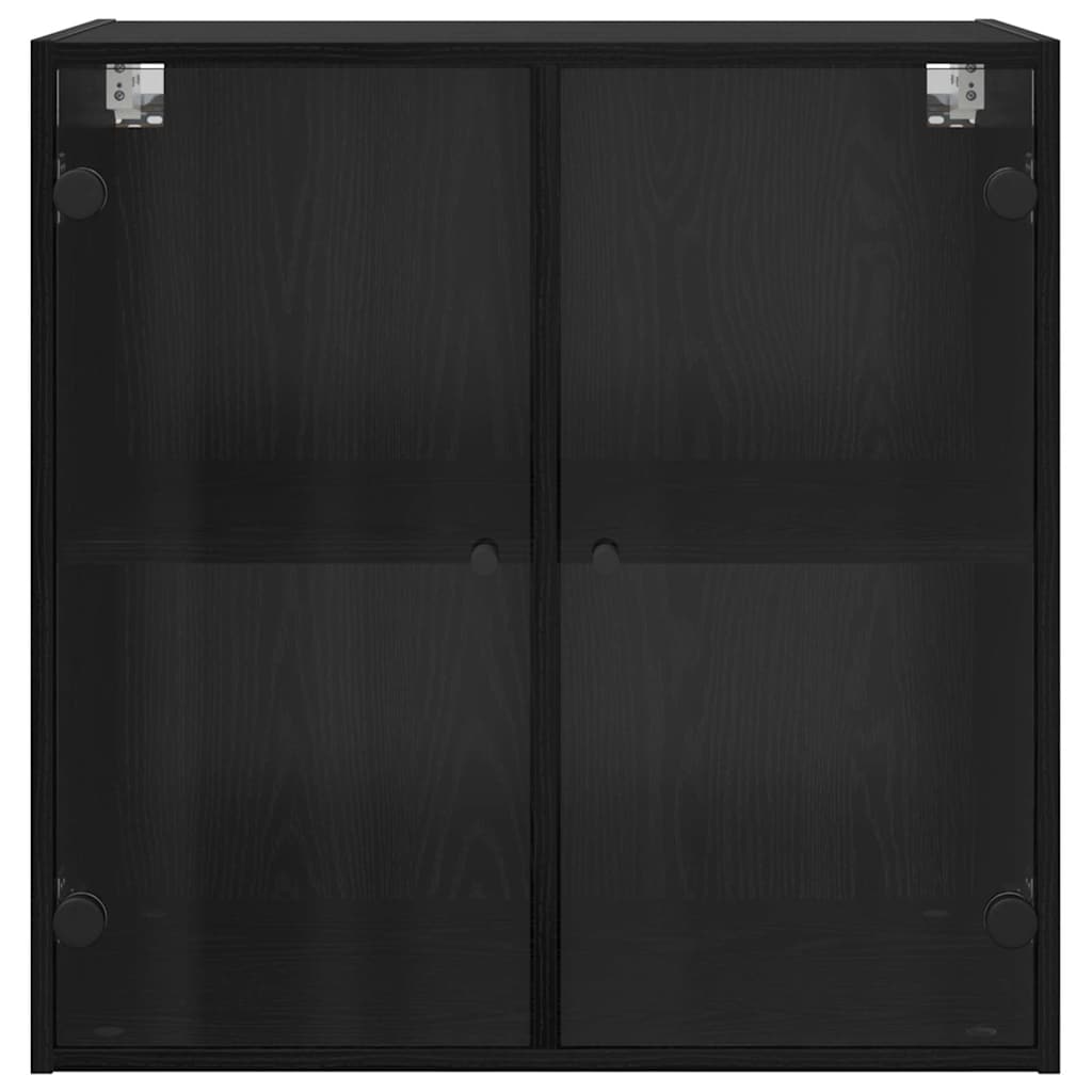Vægskab Vægmonteret Sort eg 68 x 37 x 68,5 cm Konstrueret træ