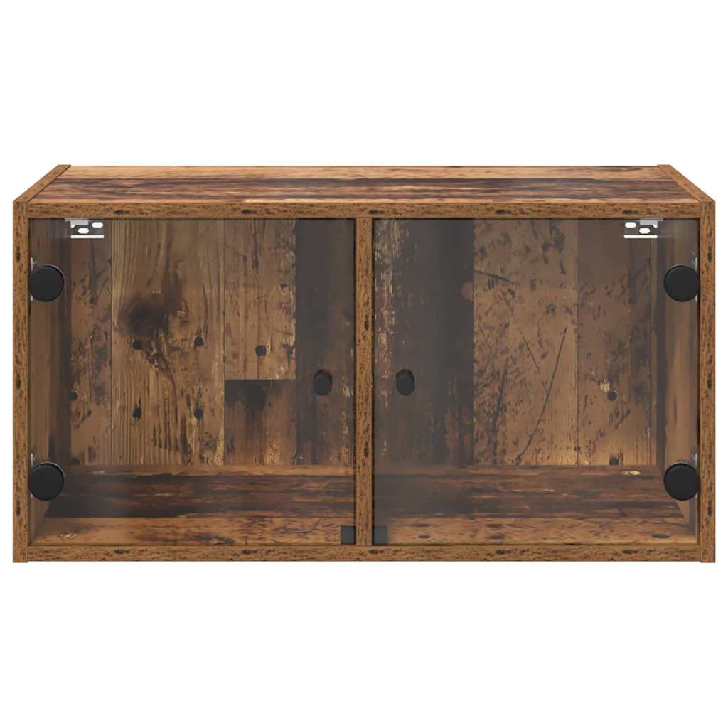 Vægskab Vægmonteret Gammelt træ 68 x 37 x 35 cm Konstrueret træ