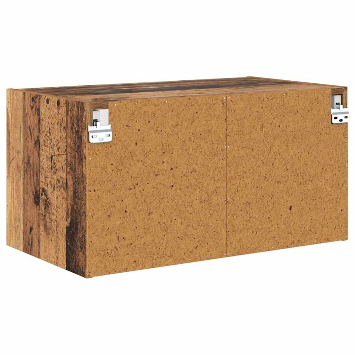 Væggeskabe 2 pcs Gammelt træ 68 x 37 x 35 cm Konstrueret træ