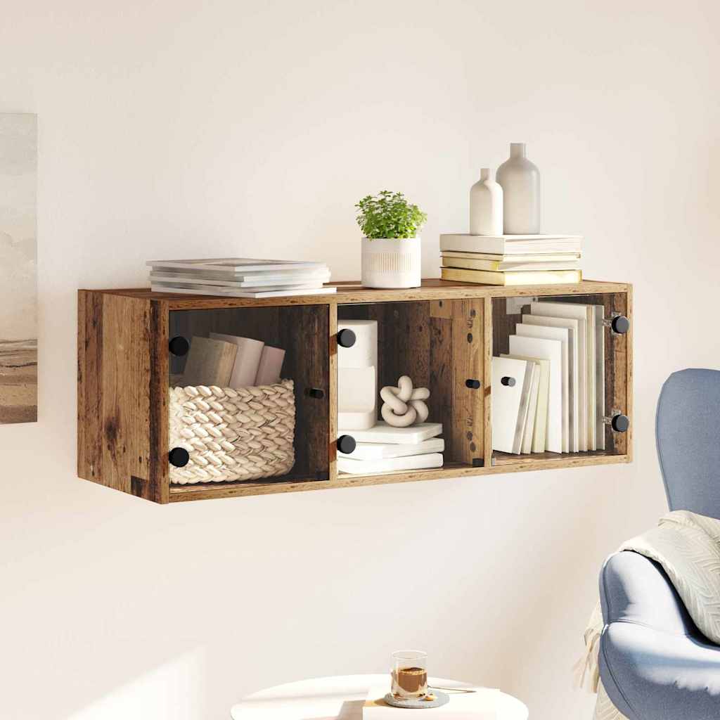 Vægskab Gammelt træ 102 x 37 x 35 cm Konstrueret træ