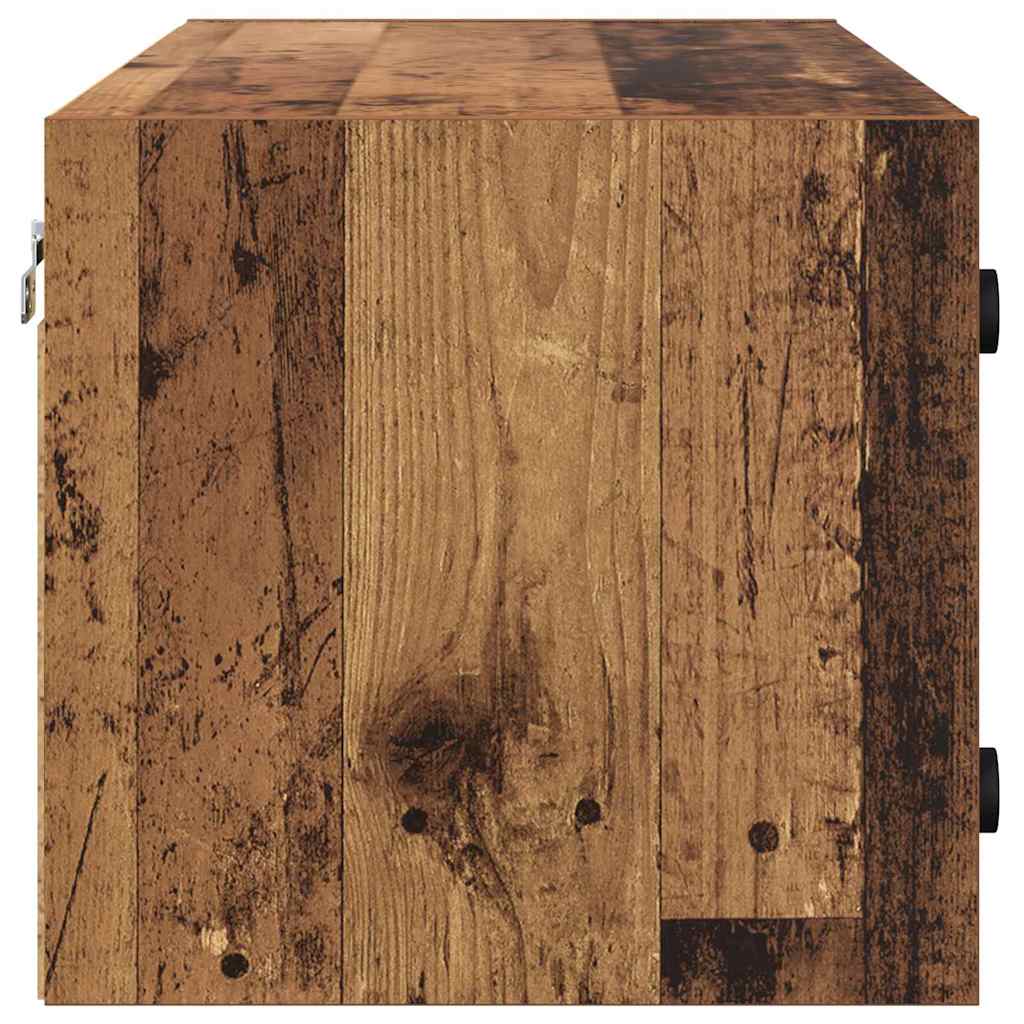 Vægskab Gammelt træ 102 x 37 x 35 cm Konstrueret træ