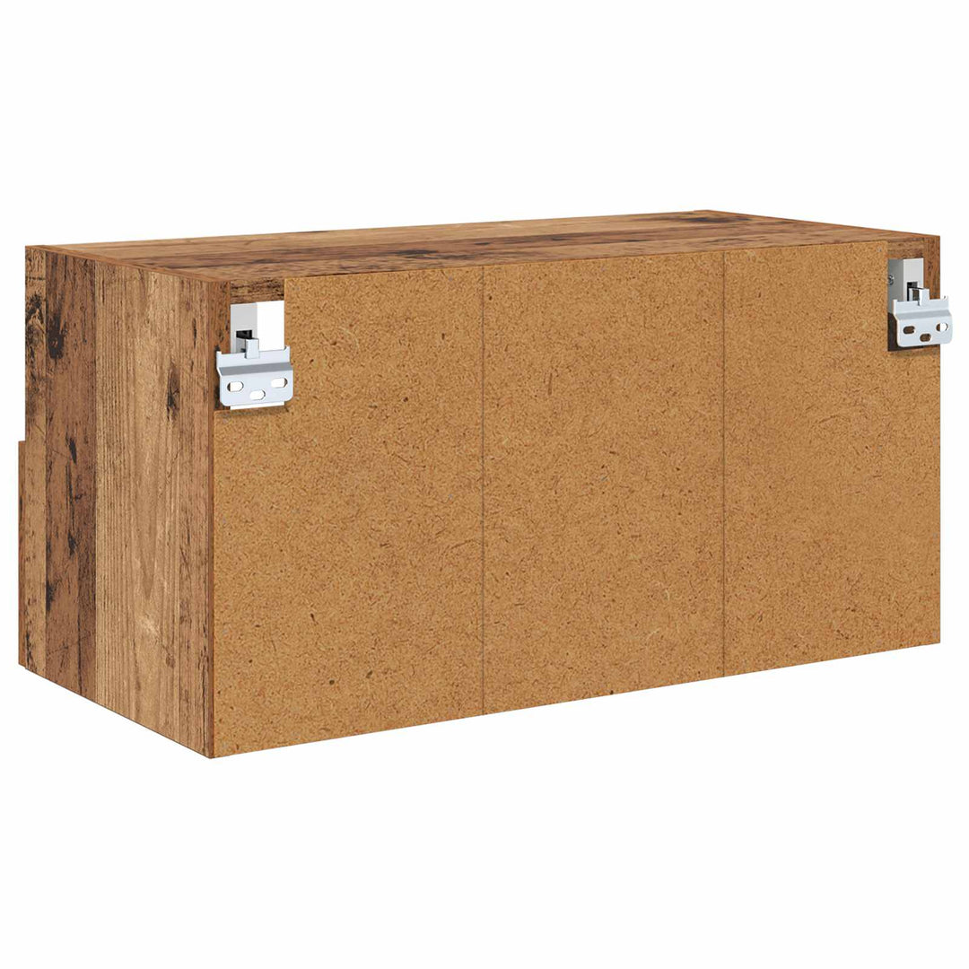 TV vægskab Gammelt træ 60 x 30 x 30 cm Konstrueret træ