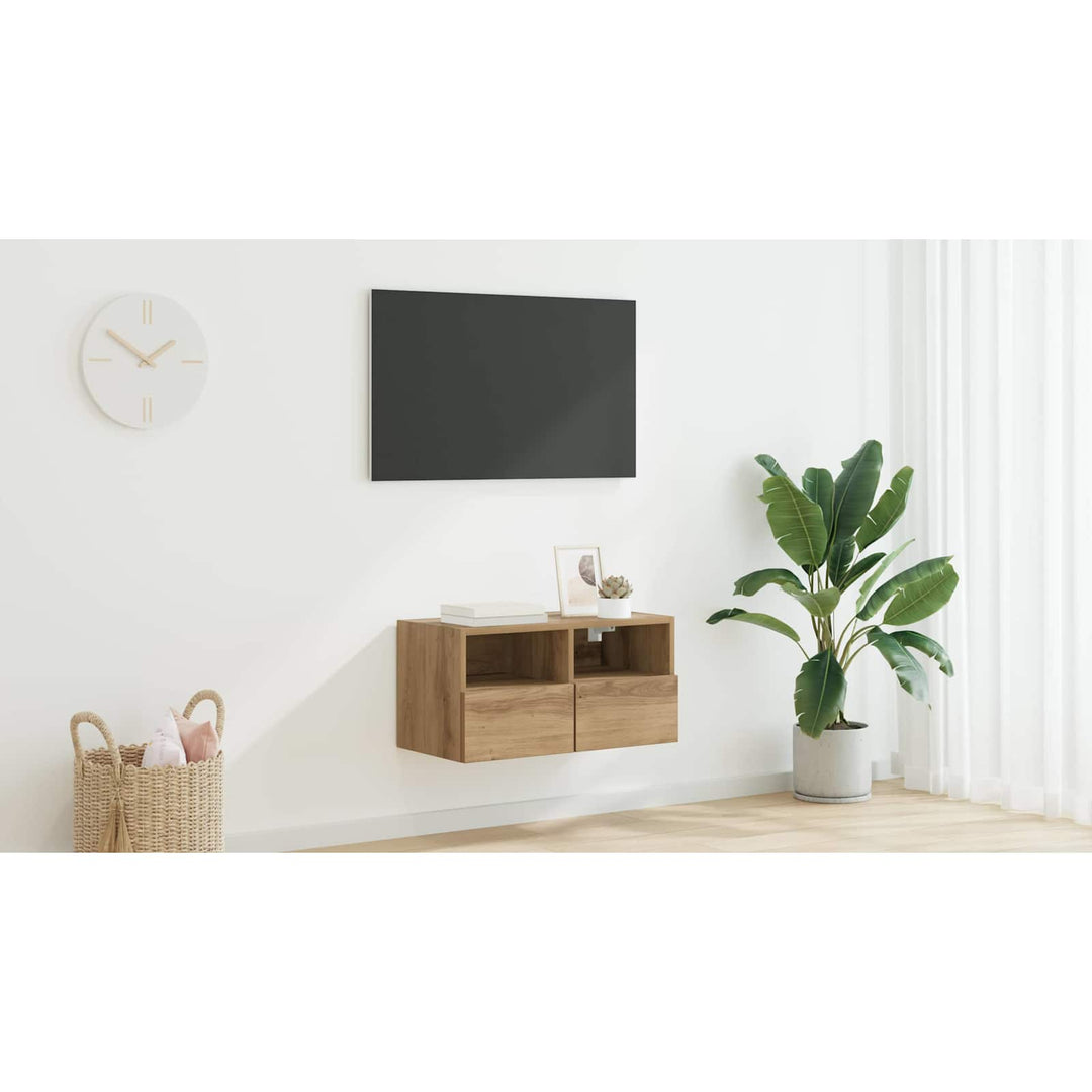 TV vægskab Artisan Egetræ 60 x 30 x 30 cm Konstrueret træ