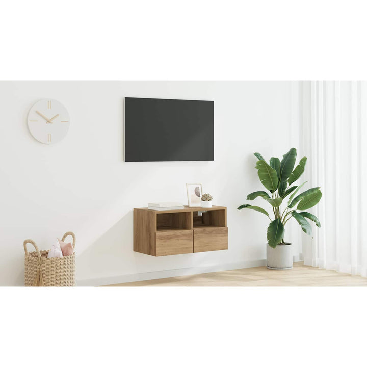 TV vægskab Artisan Egetræ 60 x 30 x 30 cm Konstrueret træ