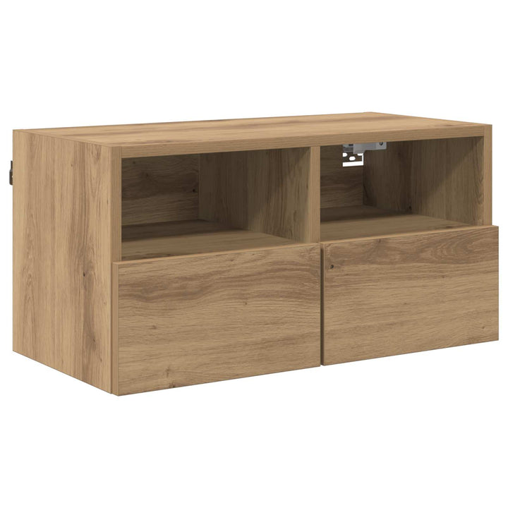 TV vægskab 60 x 30 x 30 cm Artisan Egetræ Konstrueret træ