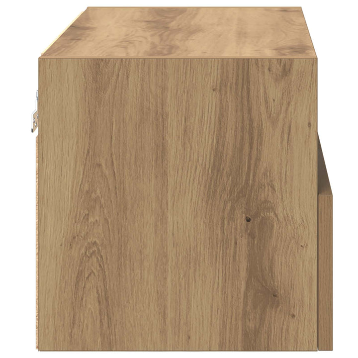 TV Væghylder 2 pcs Artisan Egetræ Konstrueret træ