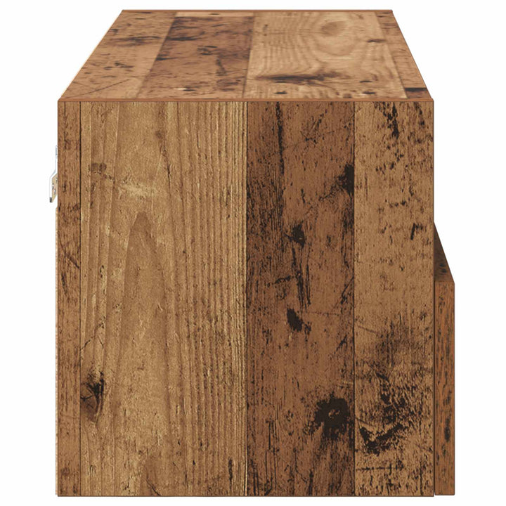 TV vægskab Gammelt træ 80 x 30 x 30 cm Konstrueret træ